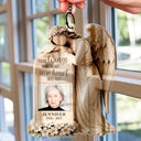 Memorial,Family,Parents,Gift For Grandparents,Sad - Custom Photo Your Wings Were Ready But My Heart Was Not - Personalized Window Hanging Suncatcher Ornament