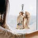 Memorial,Family,Parents,Gift For Grandparents,Sad - Custom Photo Your Wings Were Ready But My Heart Was Not - Personalized Window Hanging Suncatcher Ornament
