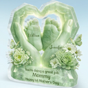 Gift For Mother,Single Mom,Gift For Women,Happy,Top Market,New Mom,Top Market - 3D Effect You're Doing A Great Job - Personalized Custom Shaped Acrylic Plaque