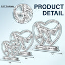 Gift For Mother,Gift For Grandma,Happy,Icon - Mom Grandma Holding Hands 3D Effect - Personalized Custom Shaped Acrylic Plaque