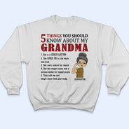 5 Things You Should Know About Grandma Mom Aunt - Mother Gift - Personalized Custom T Shirt
