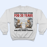 Beach Couple Annoying Each Other And Still Going Strong - Gift For Couple - Personalized Custom T Shirt