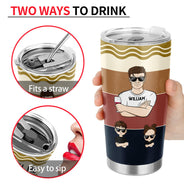 They Call Me Grandpa Dad - Father Gift - Personalized Custom Tumbler
