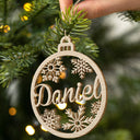 Family Custom Name Cut-out - Christmas Gift For Family - Personalized Wooden Cutout Ornament