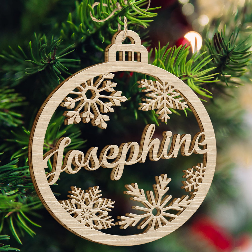 Family Custom Name Cut-out - Christmas Gift For Family - Personalized Wooden Cutout Ornament