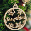 Family Custom Name Cut-out - Christmas Gift For Family - Personalized Wooden Cutout Ornament