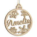 Family Custom Name Cut-out - Christmas Gift For Family - Personalized Wooden Cutout Ornament
