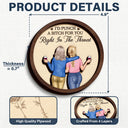 Gift For Bestie, Gift For Sisters, Happy, Old Best friends - A True Friendship Is A Journey Without An End Bestie - Personalized 2-Layered Wooden Ring Dish