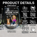 Happy,Gift For Wife,Gift For Women,Pet Lovers,Cat Lovers,Cat Mom,Gift For Mother,Gift For Yourself - A Woman Cannot Survive On Wine Alone Cat Mom Animate - Personalized Stemless Wine Glass