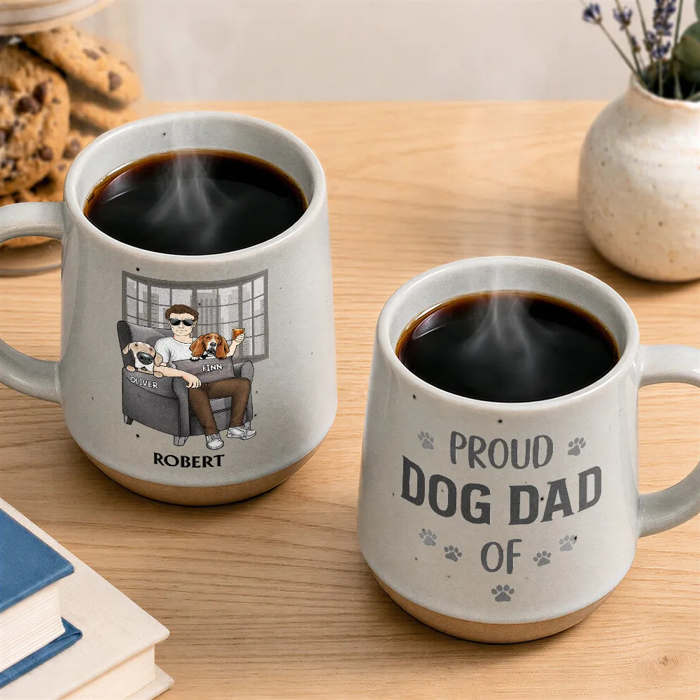 Dog Dad, Pet Lovers, Gift For Father, Playful, Icon - Admit It Life Would Be Boring Without Me For Dog Dad - Personalized Conical Mug