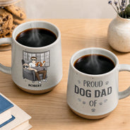 Dog Dad, Pet Lovers, Gift For Father, Playful, Icon - Admit It Life Would Be Boring Without Me For Dog Dad - Personalized Conical Mug