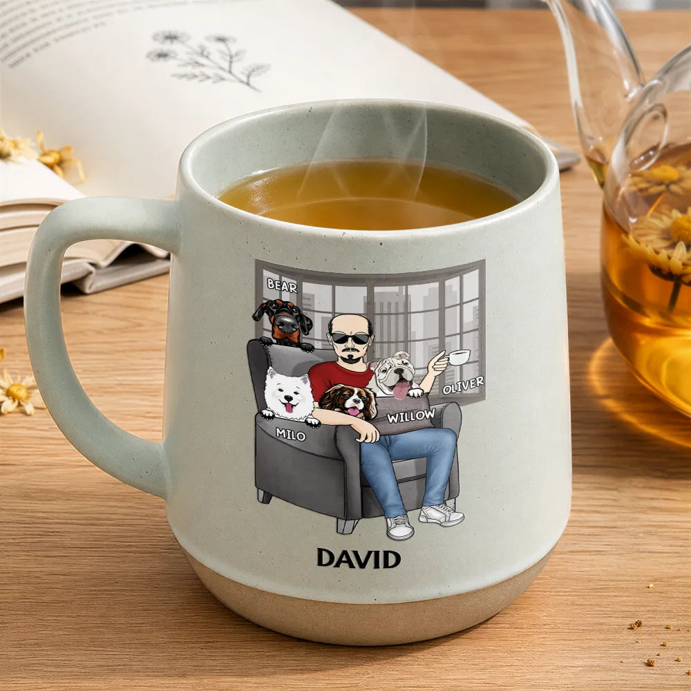 Dog Dad, Pet Lovers, Gift For Father, Playful, Icon - Admit It Life Would Be Boring Without Me For Dog Dad - Personalized Conical Mug
