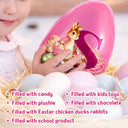 Easter,Happy,Gift For Kids,Parents - Adorable Bunny Holding An Egg Basket - Personalized Fillable Egg
