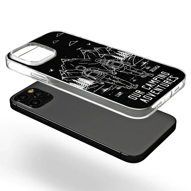 Gift For Couples,Gift For Husband,Old Couples,Gift For Wife,Gift For Boyfriend,Gift For Girlfriend,LGBT,Love - Adventure Partners For Life - Personalized Clear Phone Case