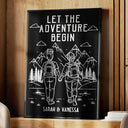 Gift For Couples,Gift For Husband,Old Couples,Gift For Wife,Gift For Boyfriend,Gift For Girlfriend,LGBT,Love - Adventure Partners For Life - Personalized Poster