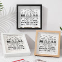 Old Couples,Gift For Husband,Gift For Wife,Gift For Boyfriend,Gift For Girlfriend,Travel,Happy - Adventure Partners For Life - Personalized Ticket Memory Box