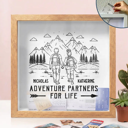 Adventure Partners For Life - Personalized Ticket Memory Box