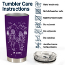 Gift For Couples,Gift For Husband,Old Couples,Gift For Wife,Gift For Boyfriend,Gift For Girlfriend,LGBT,Love - Adventure Partners For Life Couple Line Art - Personalized Tumbler