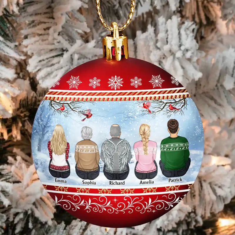 Family, Christmas, Love - All Hearts Come Home For Christmas - Personalized Ball Ornament