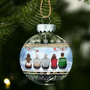 Family, Christmas, Love - All Hearts Come Home For Christmas - Personalized Ball Ornament