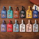 Travel,Gift For Yourself,Gift For Women,Funny - All My Travel Crap - Personalized Leather Luggage Tag