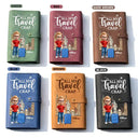 Gift For Yourself,Gift For Women,Gift For Men,Travel,Happy - All My Travel Crap 3D Effect Woman Man - Personalized Leather Cable Bag