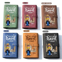 Gift For Yourself,Gift For Women,Gift For Men,Travel,Happy - All My Travel Crap Woman Man - Personalized Leather Cable Bag