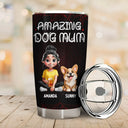 Pet Lovers, Pet Mom, Pet Dad, Dog Lovers, Dog Mom, Dog Dad, Happy - Amazing Dog Dad Dog Mom - Personalized Tumbler