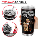 Pet Lovers, Pet Mom, Pet Dad, Dog Lovers, Dog Mom, Dog Dad, Happy - Amazing Dog Dad Dog Mom - Personalized Tumbler