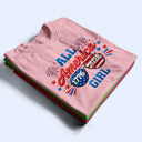 Gift For Couples,Gift For Husband,Gift For Wife,Gift For Boyfriend,Gift For Girlfriend,Parents,Gift For Yourself,Gift For Women,Gift For Men,Gift For Mother,Gift For Father,Gift For Daughter,Gift For Son,Family,Independence Day,America 250th,Happy - America 250 All American Family - Personalized T Shirt