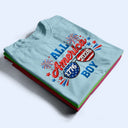 Gift For Couples,Gift For Husband,Gift For Wife,Gift For Boyfriend,Gift For Girlfriend,Parents,Gift For Yourself,Gift For Women,Gift For Men,Gift For Mother,Gift For Father,Gift For Daughter,Gift For Son,Family,Independence Day,America 250th,Happy - America 250 All American Family - Personalized T Shirt