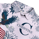 America 250th,Independence Day,Gift For Men,Happy - America 250 Anniversary Eagle USA Flag Custom Name - Personalized Hawaiian Shirt
