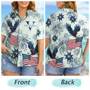 America 250th,Independence Day,Gift For Men,Happy - America 250 Anniversary Eagle USA Flag Custom Name - Personalized Hawaiian Shirt