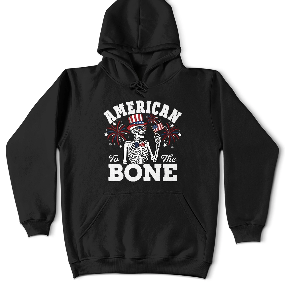 Gift For Yourself,Gift For Women,Gift For Men,Independence Day,America 250th,No Custom,Funny - America 250 Patriotic Skeleton American To The Bone - T Shirt
