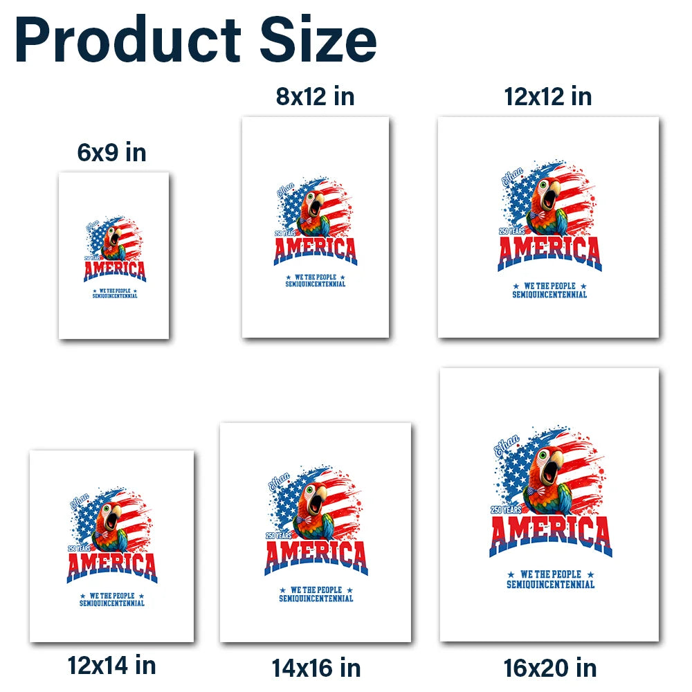 Gift For Yourself, Family, Happy, Independence Day, America 250th - America 250 We The People Semiquincentennial - Personalized Decor Decal