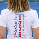 Gift For Yourself,Gift For Women,Happy,Independence Day,America 250th - America 250 Years Of Freedom Birth Flower - Personalized T Shirt