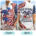 Gift For Yourself,Gift For Women,Gift For Men,Independence Day,America 250th,Happy,No Custom - America 250 Years Of Freedom Cowboy Skeleton With Horses - Hawaiian Shirt