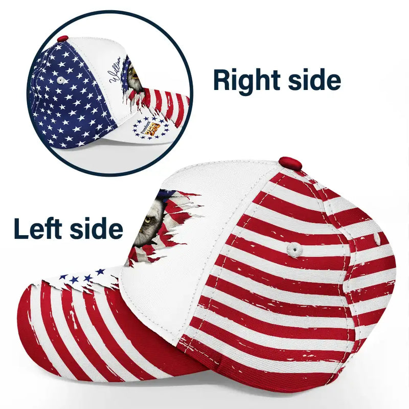 Gift For Yourself,Gift For Women,Gift For Men,Independence Day,America 250th,Happ - America 250 Years Of Freedom Eagle - Personalized Classic Cap - Personalized Classic Cap