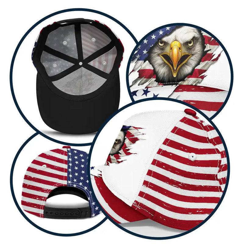 Gift For Yourself,Gift For Women,Gift For Men,Independence Day,America 250th,Happ - America 250 Years Of Freedom Eagle - Personalized Classic Cap - Personalized Classic Cap