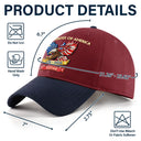 America 250th, Independence Day, Gift For Yourself, Proud, Custom Text - America 250th Anniversary - Personalized Embroidered Two Tone Cap