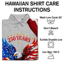 Gift For Men, Gift For Yourself, Happy - America 250th Anniversary US Pride Patriotic Eagle - Personalized Hawaiian Shirt