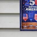 Gift For Couples,Gift For Husband,Gift For Wife,Gift For Boyfriend,Gift For Girlfriend,Parents,Gift For Yourself,Gift For Women,Gift For Men,Gift For Mother,Gift For Father,Gift For Daughter,Gift For Son,Family,Independence Day,America 250th,Happy,Gift For Bestie,Gift For Sibling,Gift For Sisters - America 250th Birthday Celebration - Personalized Flag