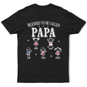 Independence Day,Gift For Grandpa,Humorous,Custom Text - America Blessed To Be Called Papa Nana - Personalized T Shirt