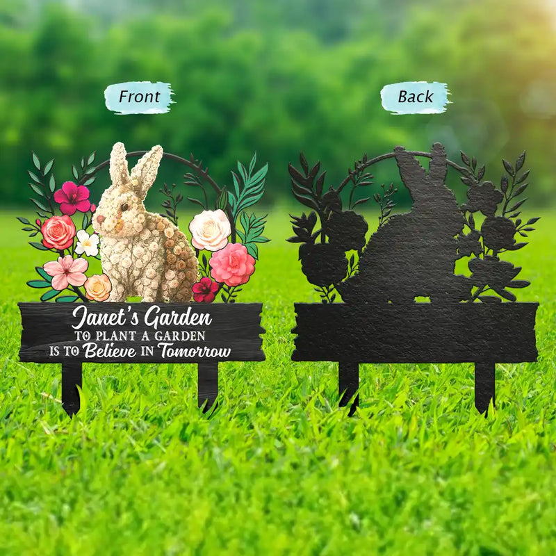 Camping,Family - And Into The Garden I Go To Lose My Mind - Personalized Metal Garden Stake