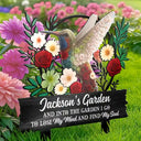 Camping,Family - And Into The Garden I Go To Lose My Mind - Personalized Metal Garden Stake