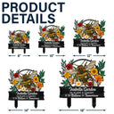 Camping,Family - And Into The Garden I Go To Lose My Mind - Personalized Metal Garden Stake