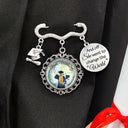 Graduation,Gift For Yourself,Gift For Women,Gift For Girlfriend,Gift For Sisters,Gift For Bestie,Happy - And Off She Went To Change The World - Personalized Graduation Tassel Pin