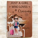 Gift For Yourself,Gift For Women,Gift For Men,Travel,Happy - And So The Adventure Begins Travel Woman Man - Personalized Leather Journal