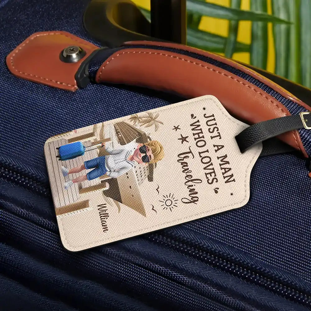 Gift For Yourself,Gift For Women,Gift For Men,Travel,Happy -And So The Adventure Begins Travel Woman Man - Personalized Luggage Tag