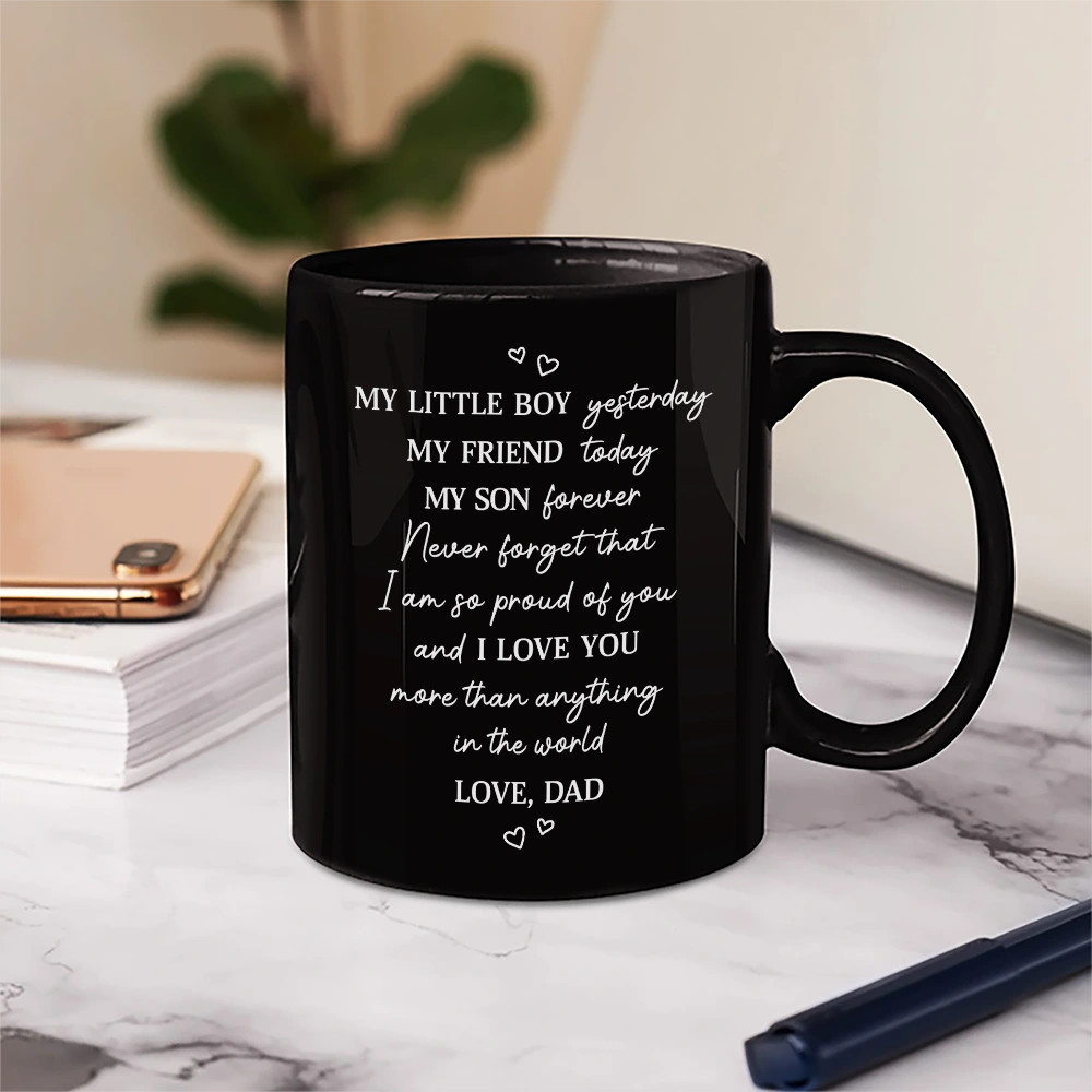 Mom - Daughters (Adult),Mom - Daughters (Young),Mom - Sons,Dad - Daughters (Adult),Dad - Daughters (Young),Dad - Sons,Grandpa - Grandkids,Grandma - Grandkids,Gift For Grandkids,Gift For Daughter,Gift For Son,Gift For Women,Gift For Men,Happy - Animate My Daughter Son Forever - Personalized Mug
